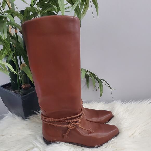 Scruples Brown Soft Leather Riding Boots 6.5 - Picture 4 of 14